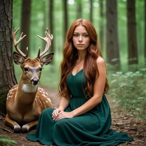 Prompt: remove the deer on he right