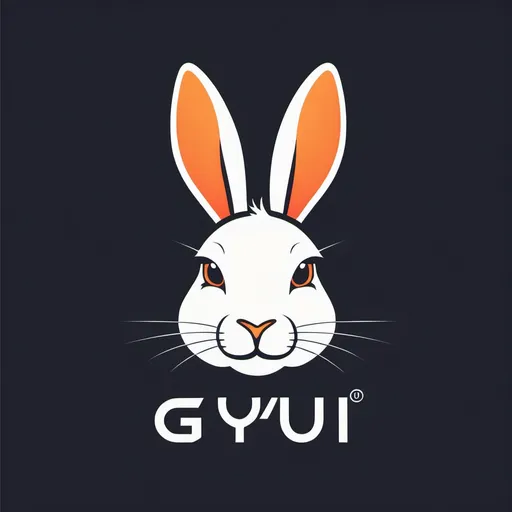 Prompt: please generage a logo for a new technological socially curated & annotated deep content site the company is called gyqi a rabbit can be included in the logo