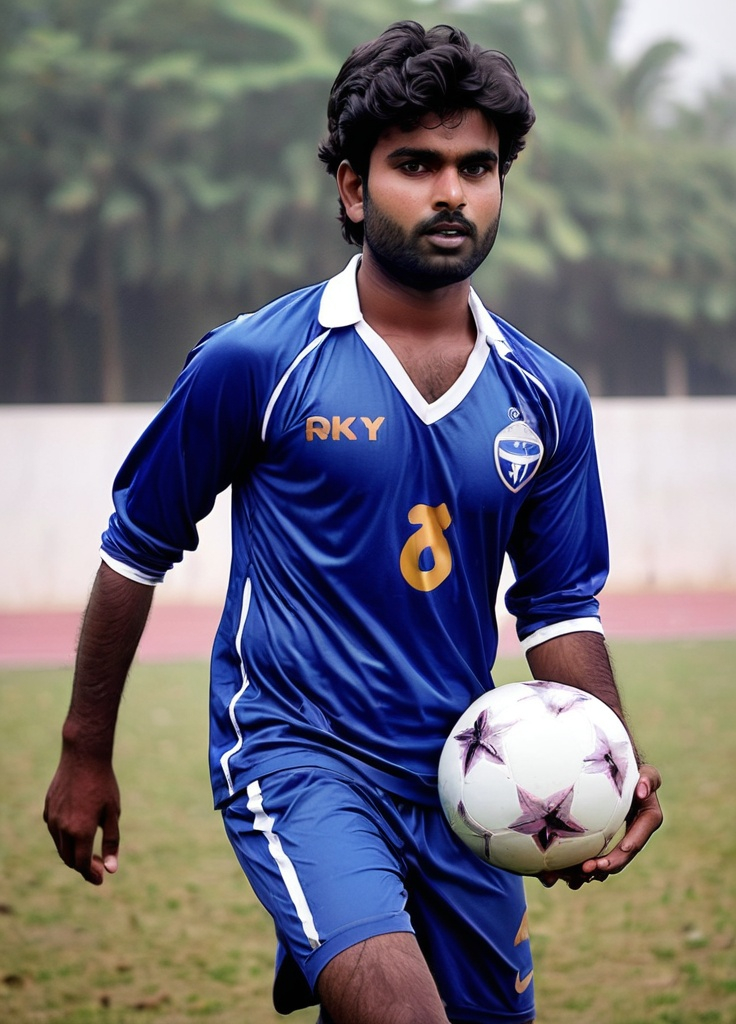 Prompt: ROHITH FOOTBALLER



