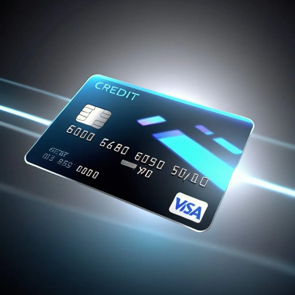 Prompt: 3D animation of a futuristic credit card, holographic display, high-tech design, digital transaction, seamless motion, ultra-realistic, sleek and shiny, futuristic, digital art, cutting-edge technology, smooth transitions, high-quality, professional, modern style, blue and silver tones, dynamic lighting, seamless animation