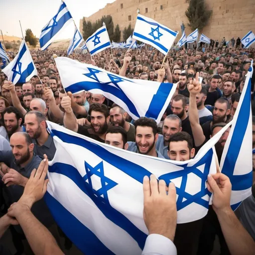 Prompt: All Israel unite