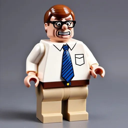 Prompt: peter griffin in lego