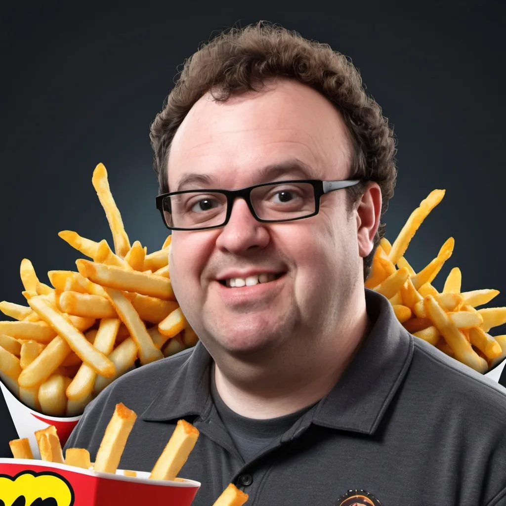 Prompt: A picture of a man who goes by "Uncle Kev" but his gamertag is Cheesey Fries