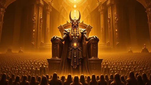 Prompt:  @wKUFNH1GTFtQqzWL7YWL Create an epic scene where Enlil, the mighty god of wind, storms, and kingship, stands atop a grand ziggurat, bathed in the golden light of a setting sun. Below him, hundreds of slaves, their bodies covered in dust and sweat from endless toil, bow in absolute submission. Their foreheads press against the sacred stone, trembling in reverence and fear as they chant his name. The air is thick with incense and the distant echoes of temple hymns. Enlil’s stern gaze sweeps over them—a god among men, a ruler unquestioned, the force of divine authority incarnate. His robes ripple in the wind, the very element he commands, as he accepts their homage, unmoved by their suffering, for such is the order of the cosmos., Arms Slightly Spread
