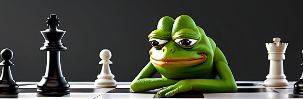Prompt: pepe losing chess
