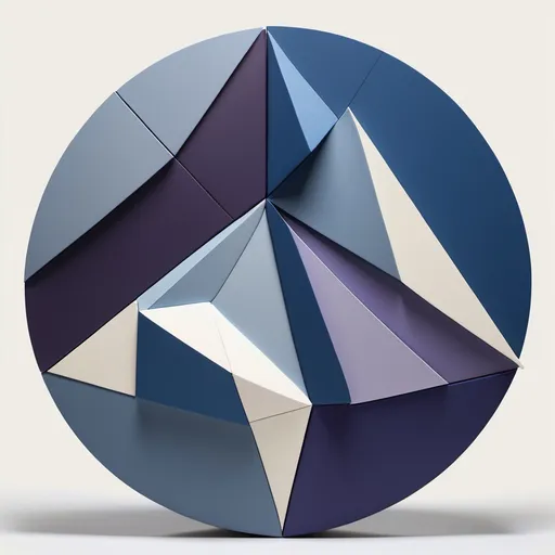 Prompt: a 3d composition of overlapping, irregular geometric shapes, such as fractured circles, triangles, and jagged lines, to symbolize feelings of defectiveness and inner conflict. The primary color palette includes muted blues, grays, and dark purples, representing depression, loneliness, and pessimism. Sharp, fragmented edges suggest the perception of flaws and a sense of brokenness.

In contrast, occasional bright, sharp shapes in reds and yellows emerge sporadically, symbolizing hidden insecurities and a facade of egotism or attention-seeking behavior. A central void or disconnected space emphasizes isolation, while distant, sharp elements around the edges represent pushing others away despite a yearning for connection. The overall arrangement feels tense, disjointed, and conflicted, capturing the push-pull of a “me against the world” mentality.