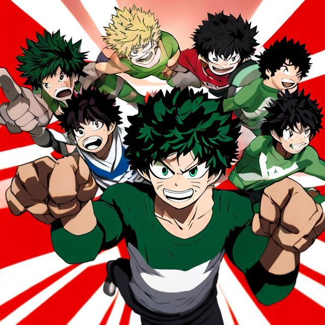 Prompt: One for all by  izuku modoriya