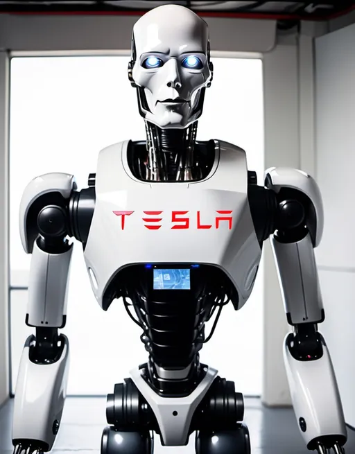 Prompt: Skynet tesla robot