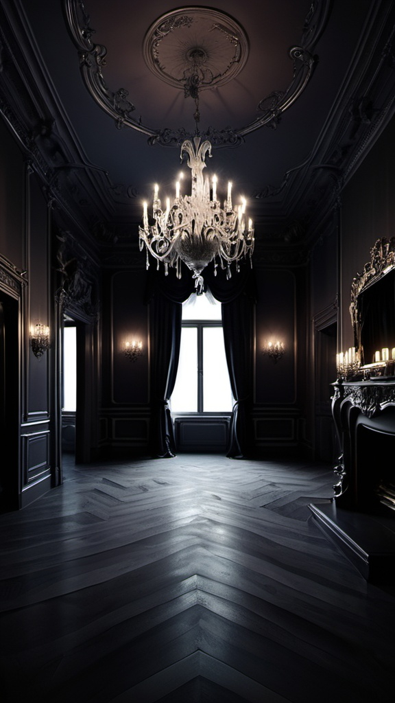 Prompt: dark waltz room 


