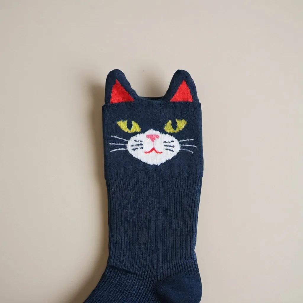 Prompt: sock with cat head








