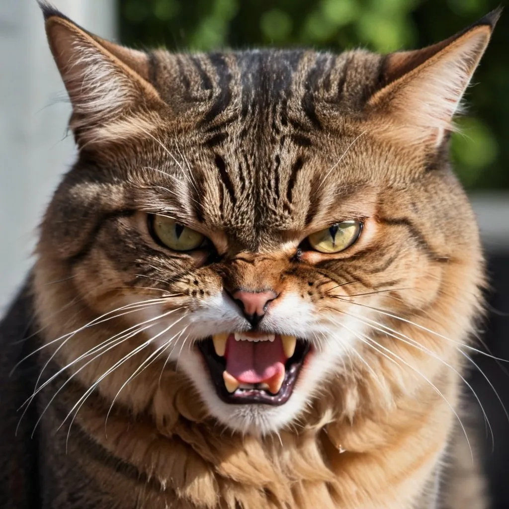 Prompt: cat angry



