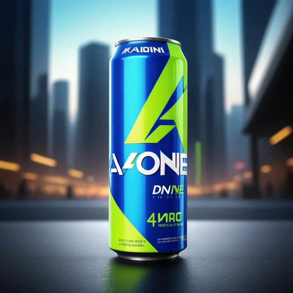 Prompt: Create an image of Aone energy drink
