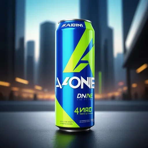 Prompt: Create an image of Aone energy drink
