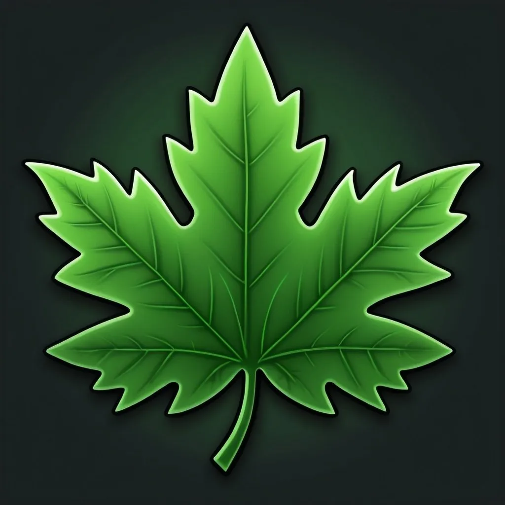 Prompt: ROBLOX Clan Logo Leaf Themed, Green, Detailed