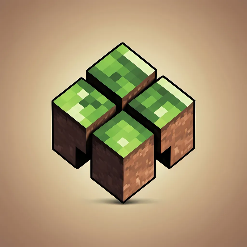 Prompt: Logo for Crocraft Network inspired by Minecraft with CN 