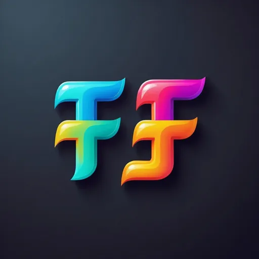 Prompt: Logo design of ‘t’ and ‘f’, vibrant and bright colors, 8k resolution, funny and goofy style, bold and cheerful, high quality, vibrant colors, sharp design, 8k resolution