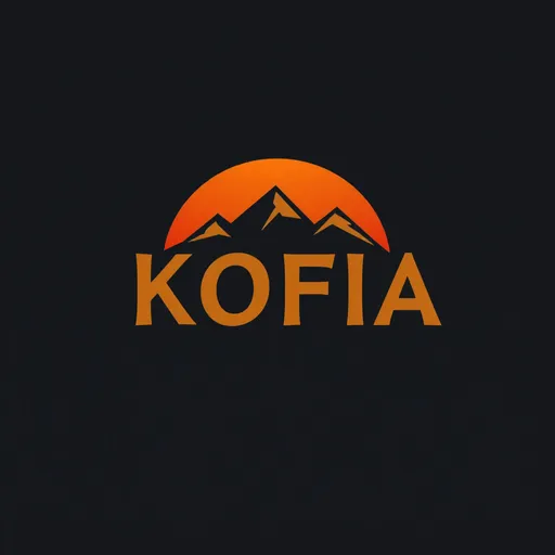 Prompt: logo design for word KOFIA