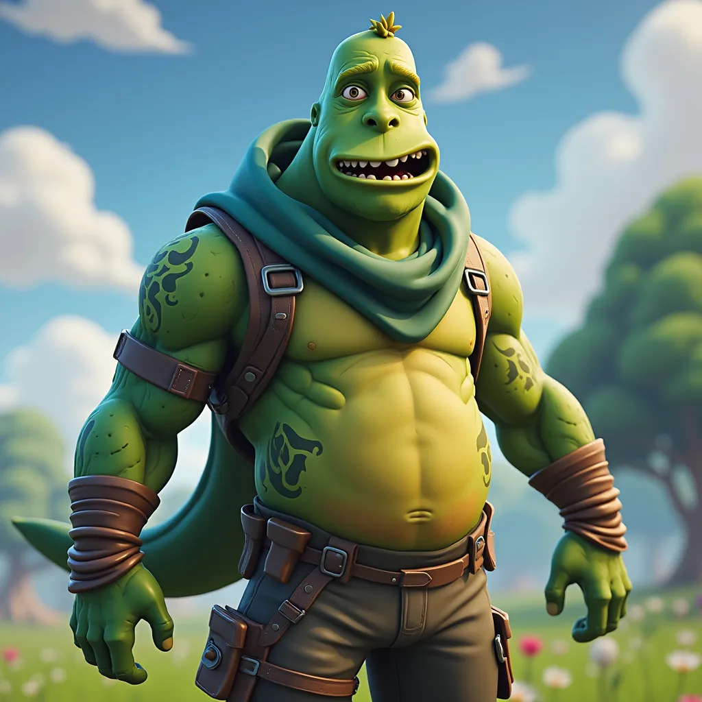 Prompt: big dill from Fortnite 