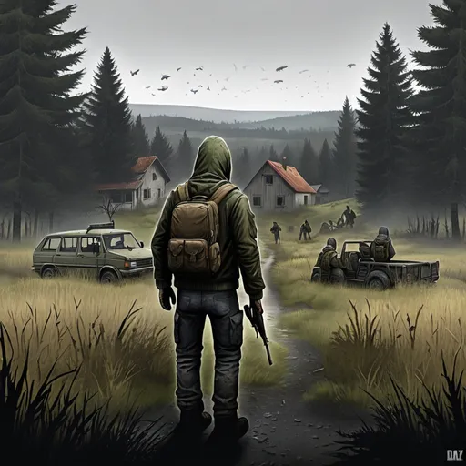 Prompt: DayZ inspired art
