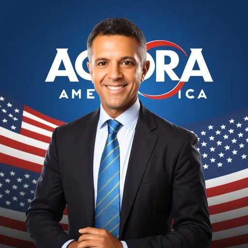 Prompt: Create X avatar for an american-brazilian news media channel called "Agora America"