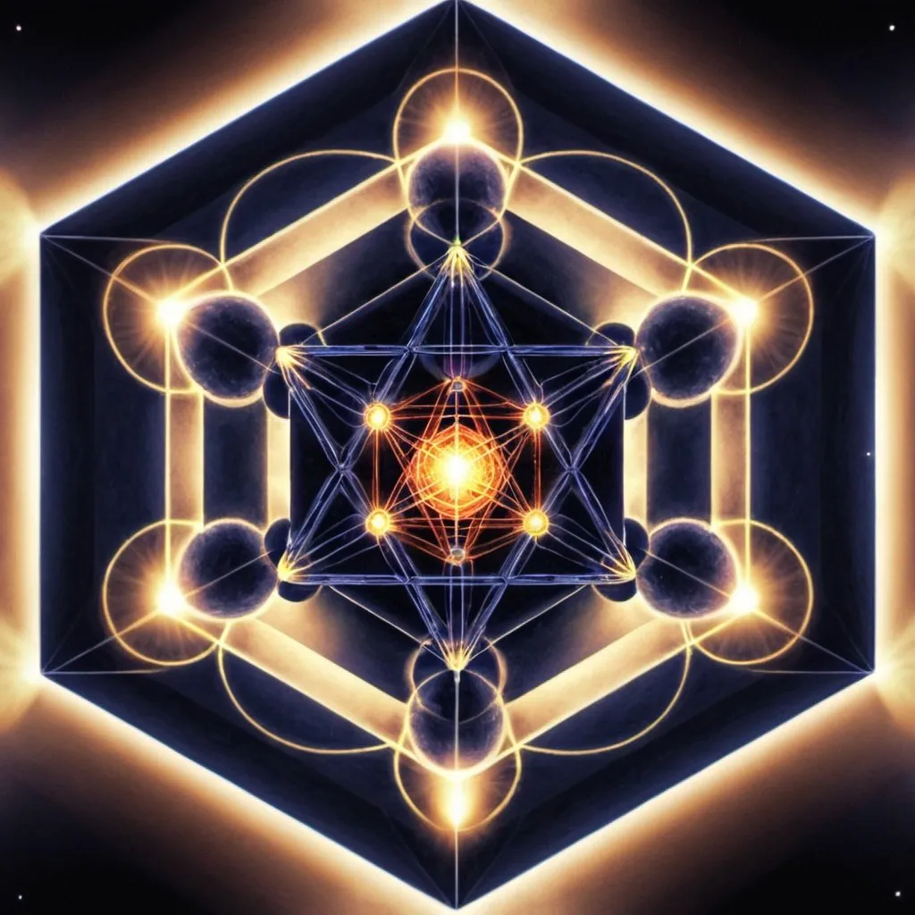 Prompt: Metatron's cube 