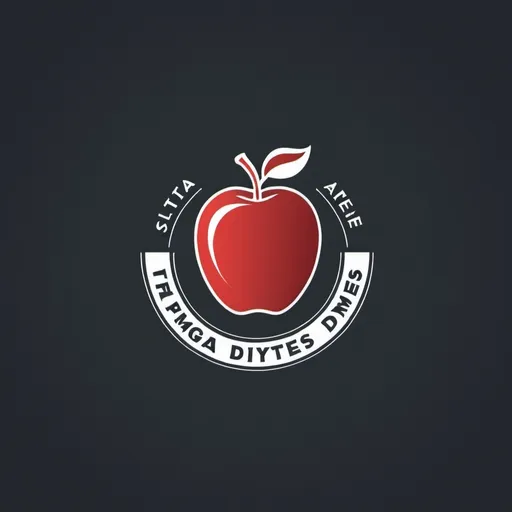 Prompt: I want a logo with name ISTA DYMES and a combination of apples