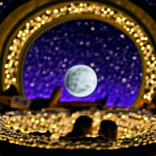 Prompt: 🎬 Celestial Night Video Script

🎵 Opening Scene

Soft ambient music + cinematic space atmosphere.
A sky full of stars appears while the moon lights up the desert landscape.

Voice Over:

“Where the magic of the sky… meets the beauty of the night… a new journey begins — Celestial Night.”

⸻

🌙 Scene 1 — Moon Welcome Zone

Visitors walk through a giant glowing moon gateway surrounded by warm lights.

On-Screen Text:

Moon Welcome Zone

Soft glowing transition effect.

⸻

🔭 Scene 2 — Telescope Viewing

A guest observes the moon and planets through a professional telescope.

Voice Over:

“Discover the mysteries of the universe… and get closer to the stars.”

On-Screen Text:

Telescope Viewing

⸻

📸 Scene 3 — Moon Photo Zone

Couples and friends take photos beside an illuminated crescent moon.

Voice Over:

“Create unforgettable moments beneath the moonlight.”

On-Screen Text:

Moon Photo Zone

⸻

☕ Scene 4 — Moon Café & Market

Warm café scenes, coffee pouring, cozy lighting, and a lively night market.

Voice Over:

“Warm flavors… magical vibes… and an unforgettable night experience.”

On-Screen Text:

Moon Café & Market

⸻

👨‍👩‍👧 Scene 5 — Kids Moon Zone

Children playing in glowing attractions and interactive activities.

Voice Over:

“A world of joy designed for the whole family.”

On-Screen Text:

Kids Moon Zone

⸻

🌌 Final Scene — Moonlight Relaxation

People relaxing under the full moon with soft lights, desert seating, and calm music.

Final Voice Over:

“Celestial Night…
where the night transforms into pure magic.”

The logo slowly appears with cinematic music rising.

⸻

✨ Recommended Visual Style

* Cinematic visuals
* Deep blue & purple night tones
* Slow motion shots
* Moonlight glow effects
* Floating stars & particles
* Ambient space-inspired soundtrack