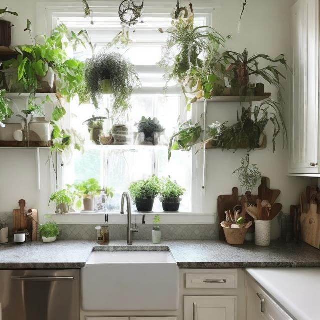 Prompt: kitchen oasis 