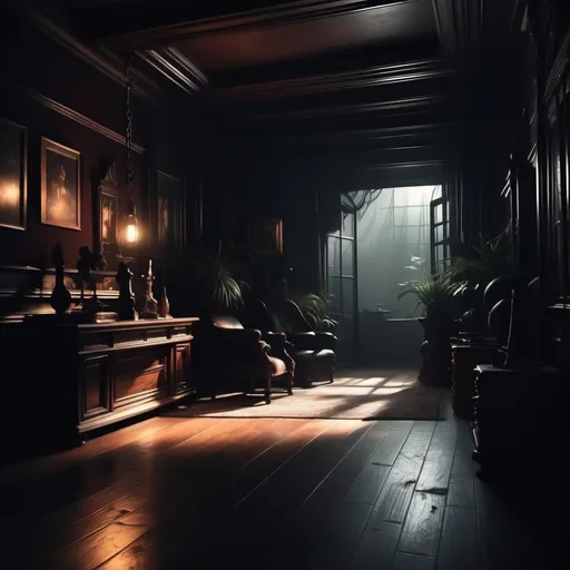 Prompt: (realistic YouTube thumbnail background), (mysterious ambiance), rich dark tones, deep shadows, captivating elements, intriguing silhouettes, high contrast lighting, enchanting visual depth, ultra-detailed, cinematic atmosphere, alluring and suspenseful vibe, inviting curiosity, engaging composition, hints of light illuminating hidden features, designed for maximum click-through appeal.