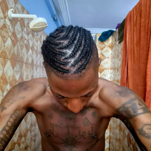 Prompt: Men Full Head Braids By ALi Boubacar