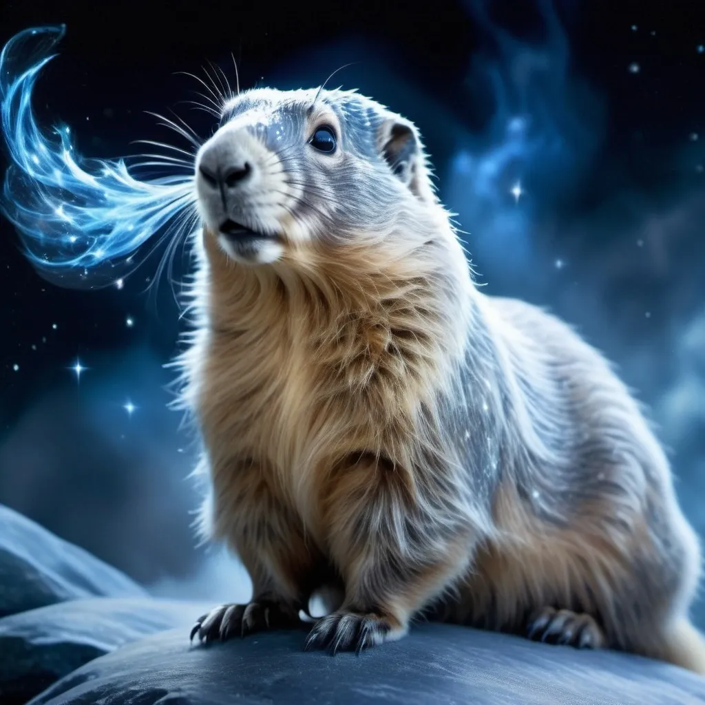 Prompt: marmot as a harry potter patronus