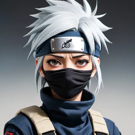 Prompt: kakashi anime female version