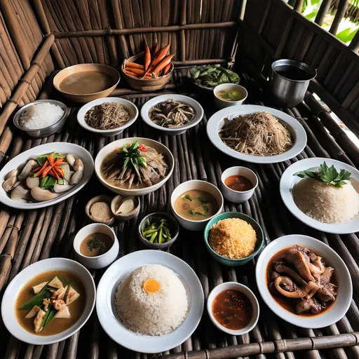 Prompt: Return to the nipa hut for a simple, home-cooked meal made from your market ingredients.
 









