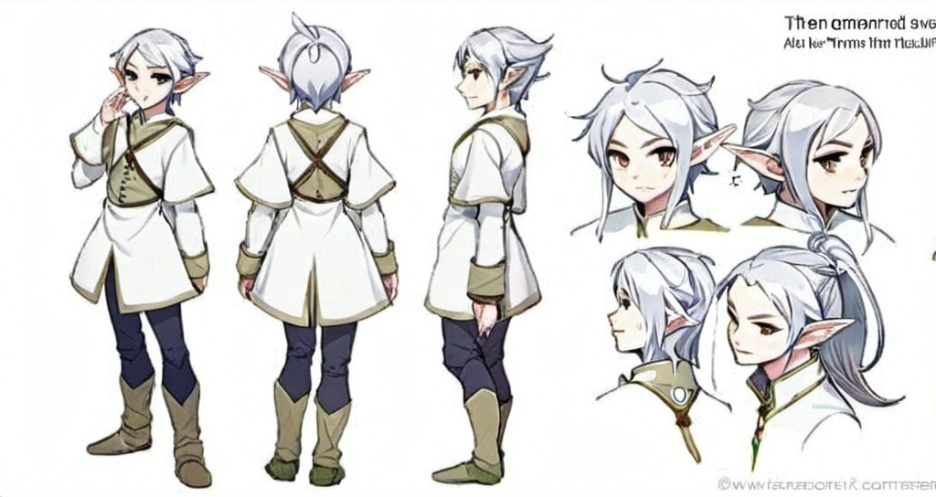 Prompt:  male anime elf
young teen
short hair
