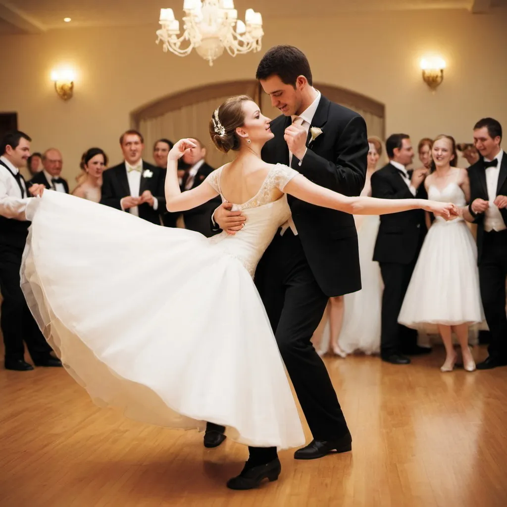 Prompt: Dance me to the wedding now, dance me on and on