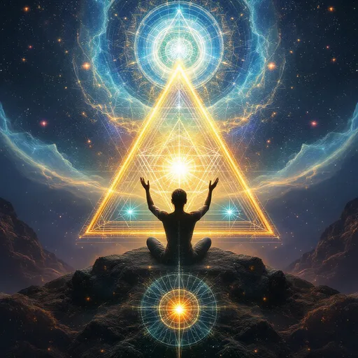 Prompt: Through love, we can elevate our consciousness and experience life from a higher spiritual perspective.

Sacred geometry