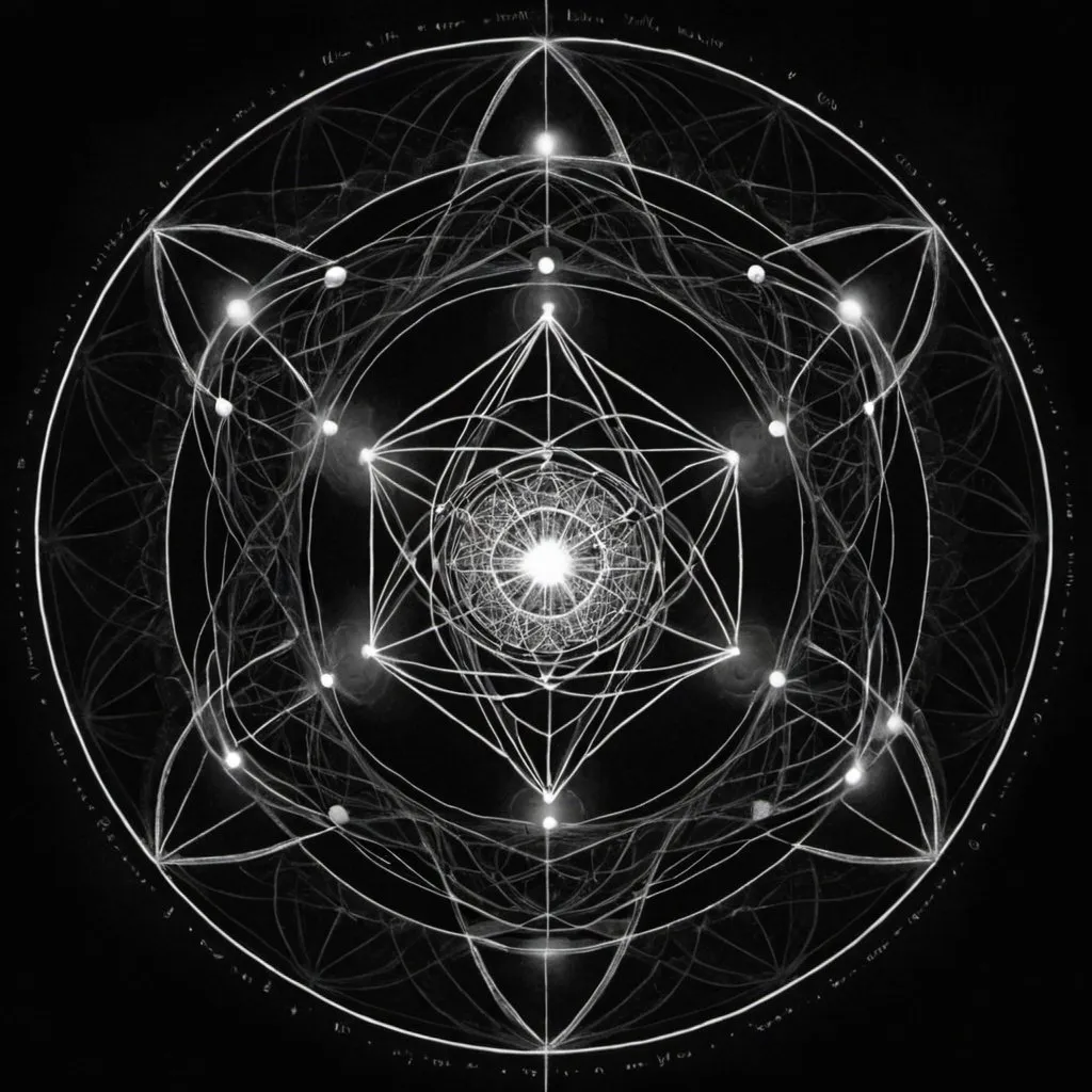 Prompt: I am in My Father, and you in Me, and I in you.

Sacred geometry