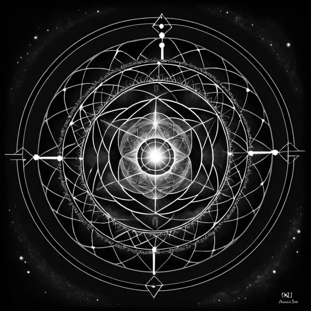 Prompt: I am the Alpha and the Omega, the Beginning and the End, the First and the Last.

Sacred geometry 