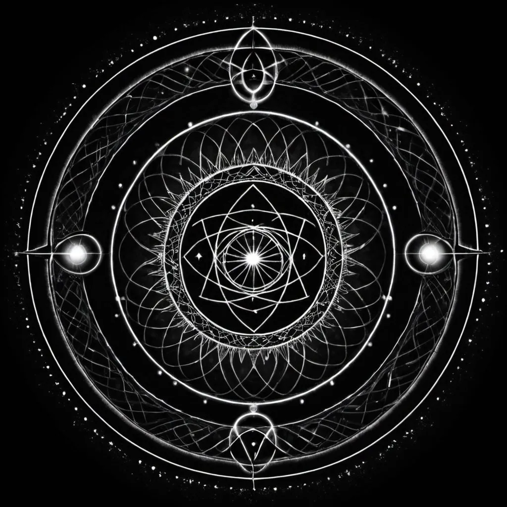 Prompt: I am the Alpha and the Omega, the Beginning and the End, the First and the Last.

Sacred geometry 