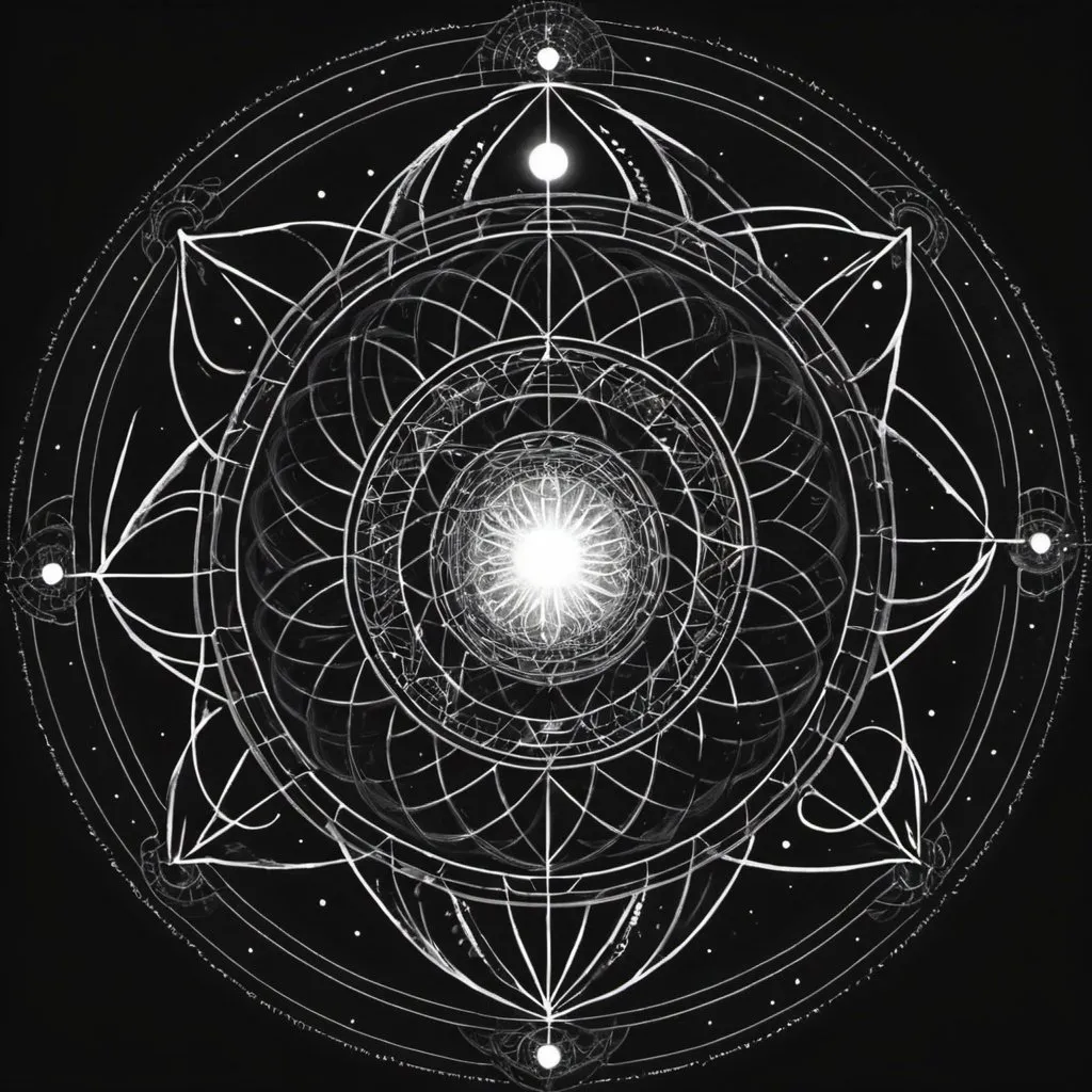 Prompt: I am the Alpha and the Omega, the Beginning and the End, the First and the Last.

Sacred geometry 