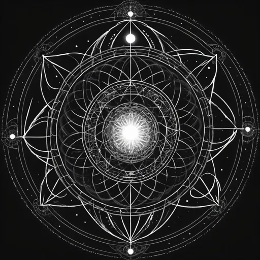 Prompt: I am the Alpha and the Omega, the Beginning and the End, the First and the Last.

Sacred geometry 