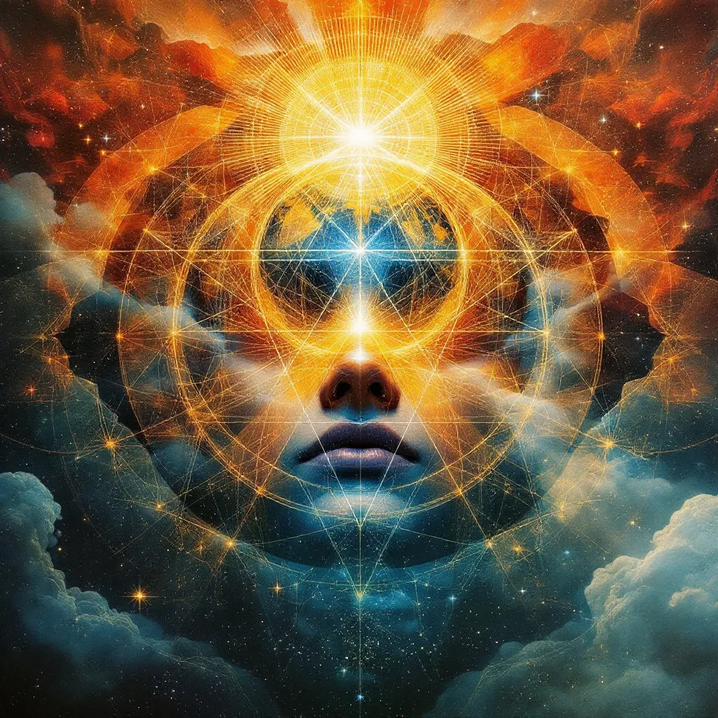 Prompt: For God did not send His Son into the world to condemn the world, but that the world through Him might be saved.

Sacred Geometry
