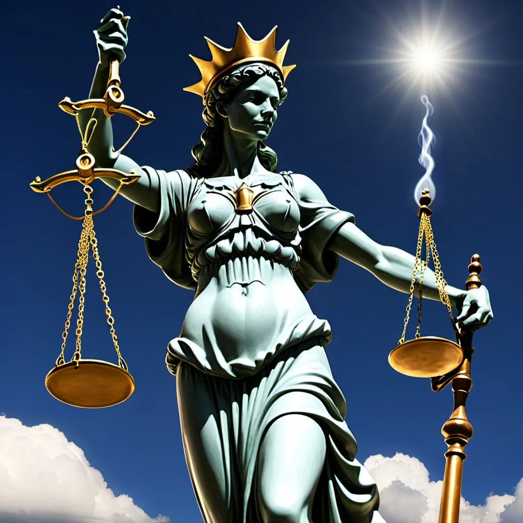 Prompt: New Earth Lady Justice