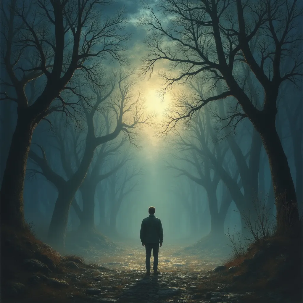 Prompt: When the Cymbal Rang
I spoke with reason,
not with love—
a cold intention dressed as light.
The cymbal rang, hollow and proud,
and the silence that followed
was louder than sound.
I stood beneath an open sky,
but the sky fell dark.
Not in fear—
in awe.
The trees stood still,
and even the wind held its breath
as the veil between worlds
unfolded.
I was not lost.
I was unmade.
Emptied of striving,
stripped of solving,
standing at the edge of vastness
that needed no fixing.
And there—
in the great nothing,
I saw Everything.
No voice. No light.
Only glory,
infinite and quiet,
pressed into the fabric of the void.
I had tried to be good.
To be right.
To choose what made sense.
But grace is not earned
by clean intentions.
It simply comes—
when heaven decides
it is time.
And I—
the clanging cymbal—
was silenced
by the soundless song of God.