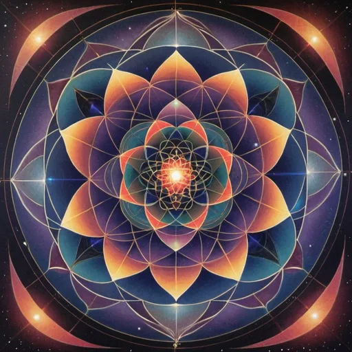 Prompt: Obligation counterpoint gratitude sacred geometry