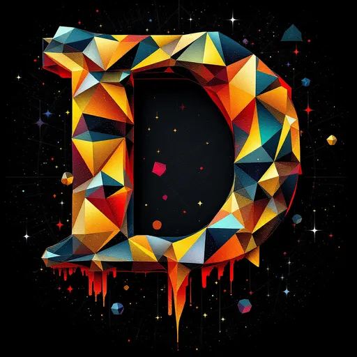 Prompt: Canon in D visually in geometric image