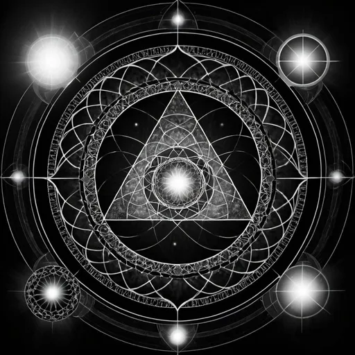 Prompt: I am the Alpha and the Omega, the Beginning and the End, the First and the Last.

Sacred geometry 