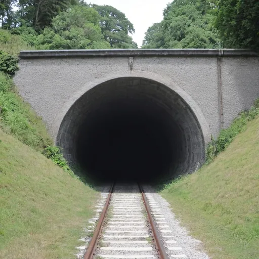 Prompt: Tunnel end
