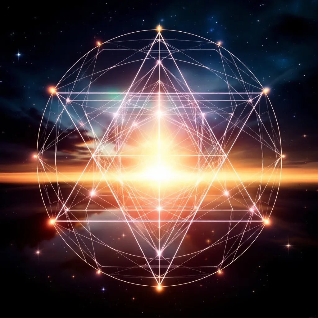 Prompt: For God did not send His Son into the world to condemn the world, but that the world through Him might be saved.

Sacred Geometry