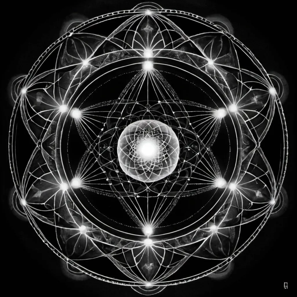 Prompt: I am in My Father, and you in Me, and I in you.

Sacred geometry
